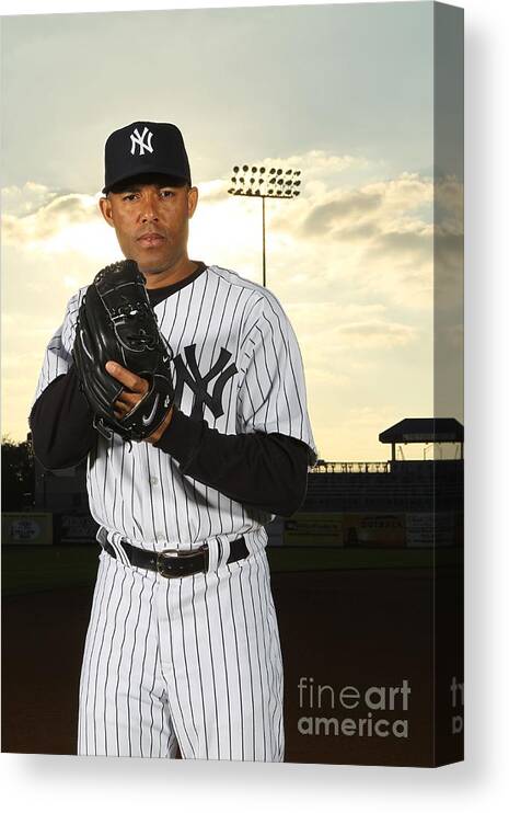 Media Day Canvas Print featuring the photograph Mariano Rivera by Nick Laham