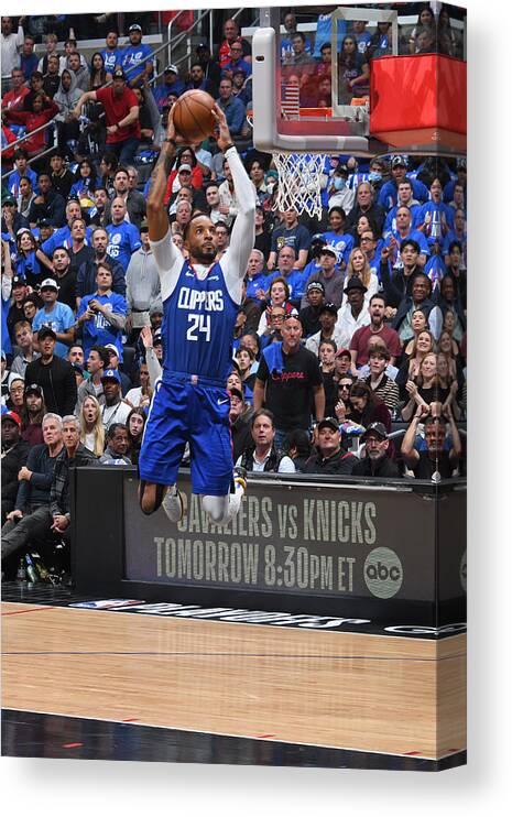 Norman Powell Canvas Print featuring the photograph Norman Powell #3 by Andrew D. Bernstein