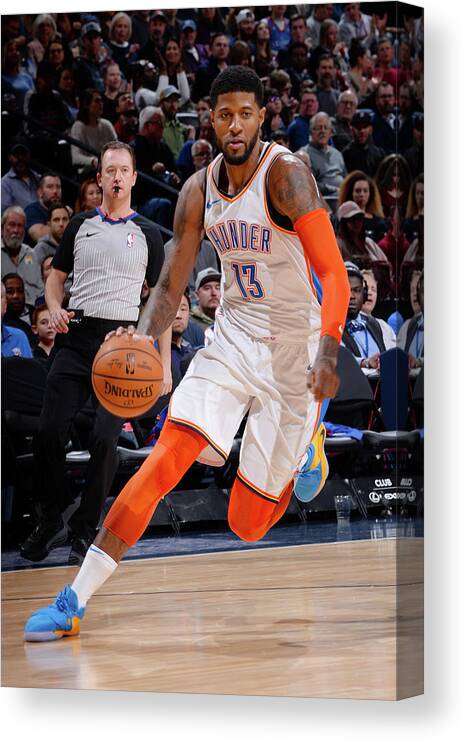 Paul George Canvas Print featuring the photograph Paul George #3 by Bart Young