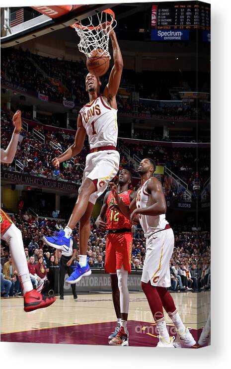Rodney Hood Canvas Print featuring the photograph Rodney Hood #3 by David Liam Kyle
