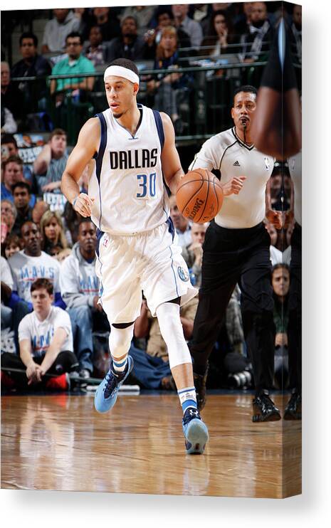 Seth Curry Canvas Print featuring the photograph Seth Curry #3 by Glenn James