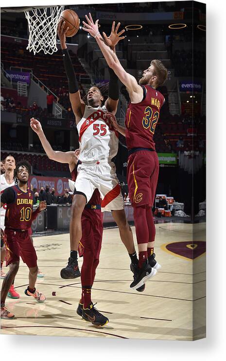 Freddie Gillespie Canvas Print featuring the photograph Toronto Raptors v Cleveland Cavaliers #3 by David Liam Kyle