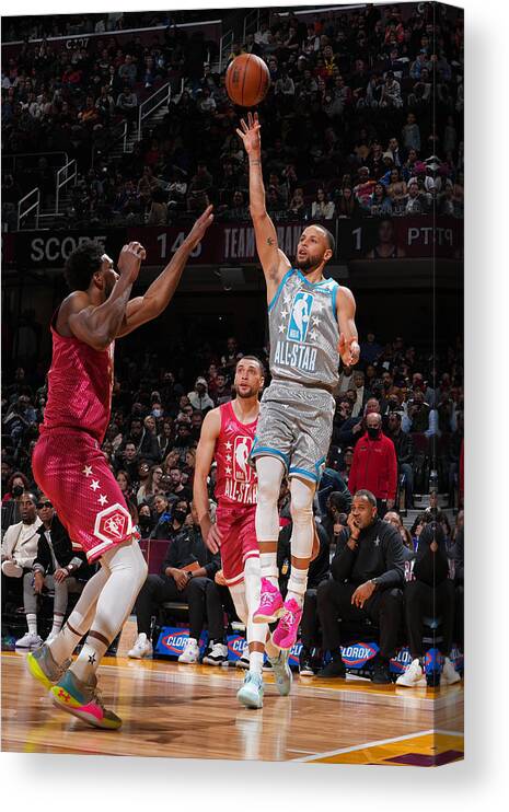 Sports Ball Canvas Print featuring the photograph Stephen Curry by Jesse D. Garrabrant