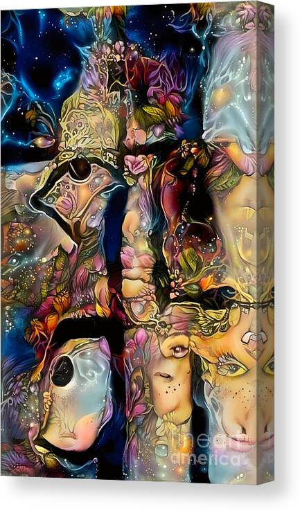 Contemporary Art Canvas Print featuring the digital art 39 by Jeremiah Ray