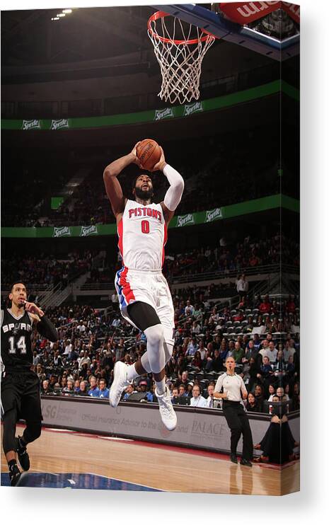 Andre Drummond Canvas Print featuring the photograph Andre Drummond #4 by Brian Sevald