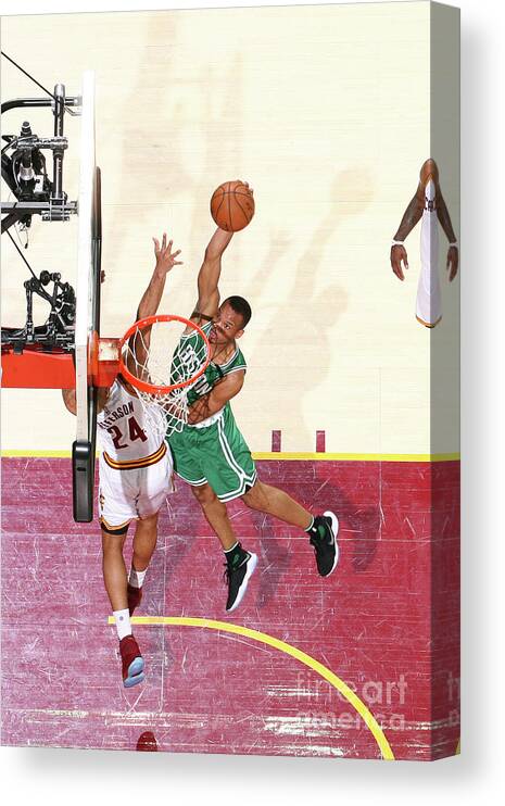 Avery Bradley Canvas Print featuring the photograph Avery Bradley #4 by Nathaniel S. Butler