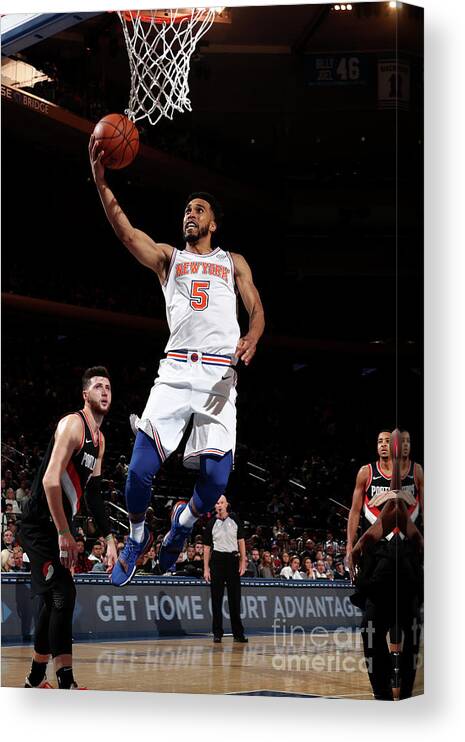 Nba Pro Basketball Canvas Print featuring the photograph Courtney Lee by Nathaniel S. Butler