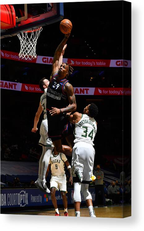 Dwight Howard Canvas Print featuring the photograph Dwight Howard #4 by Jesse D. Garrabrant