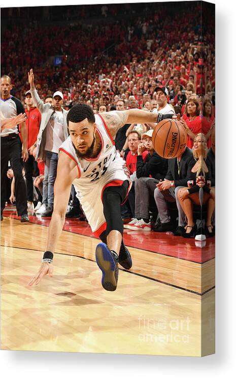 Nba Pro Basketball Canvas Print featuring the photograph Fred Vanvleet by Ron Turenne