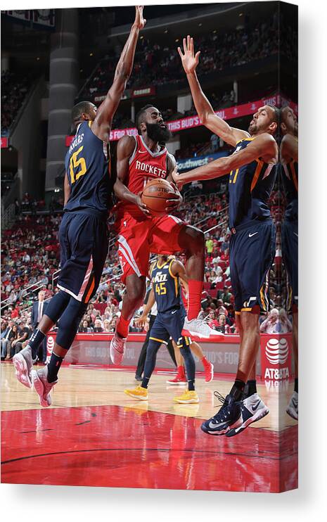 James Harden Canvas Print featuring the photograph James Harden by Layne Murdoch