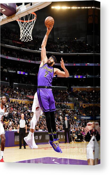 Javale Mcgee Canvas Print featuring the photograph Javale Mcgee by Andrew D. Bernstein