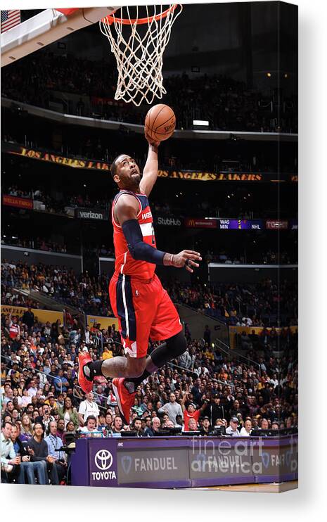 Nba Pro Basketball Canvas Print featuring the photograph John Wall by Andrew D. Bernstein