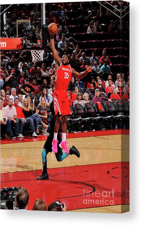 Kenneth Faried Canvas Print featuring the photograph Kenneth Faried #4 by Bill Baptist