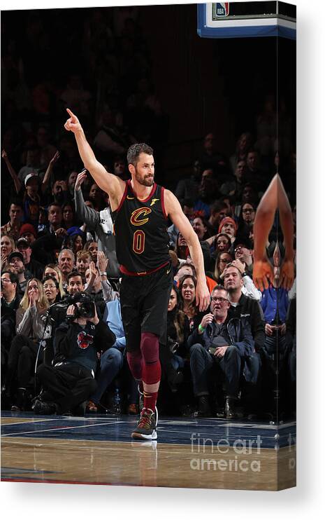 Nba Pro Basketball Canvas Print featuring the photograph Kevin Love by Nathaniel S. Butler