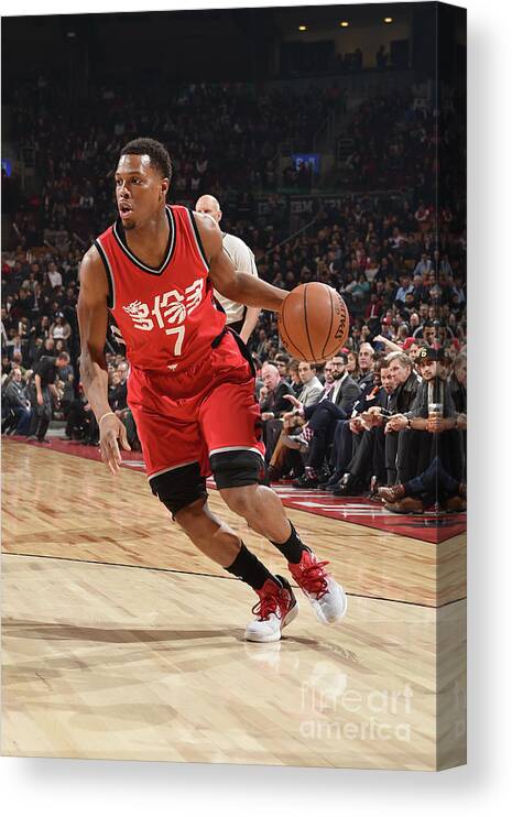 Kyle Lowry Canvas Print featuring the photograph Kyle Lowry #4 by Ron Turenne
