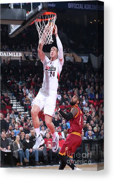 Mason Plumlee Canvas Print featuring the photograph Mason Plumlee #4 by Sam Forencich