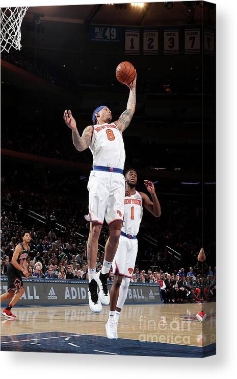 Michael Beasley Canvas Print featuring the photograph Michael Beasley by Nathaniel S. Butler
