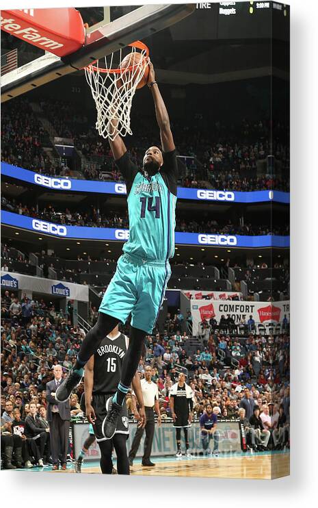 Nba Pro Basketball Canvas Print featuring the photograph Michael Kidd-gilchrist by Kent Smith