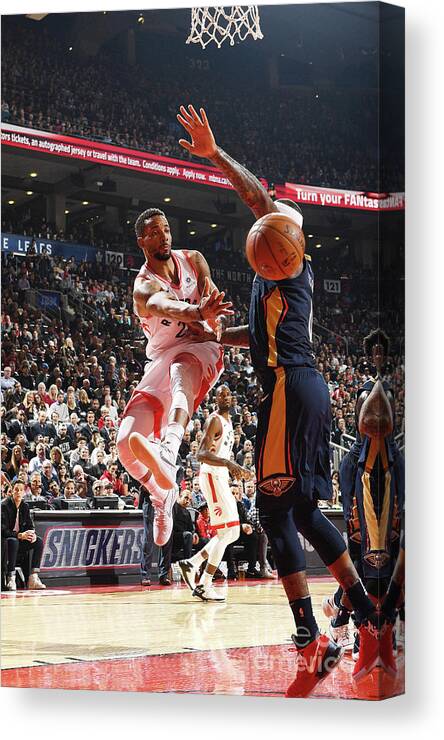 Nba Pro Basketball Canvas Print featuring the photograph Norman Powell by Ron Turenne