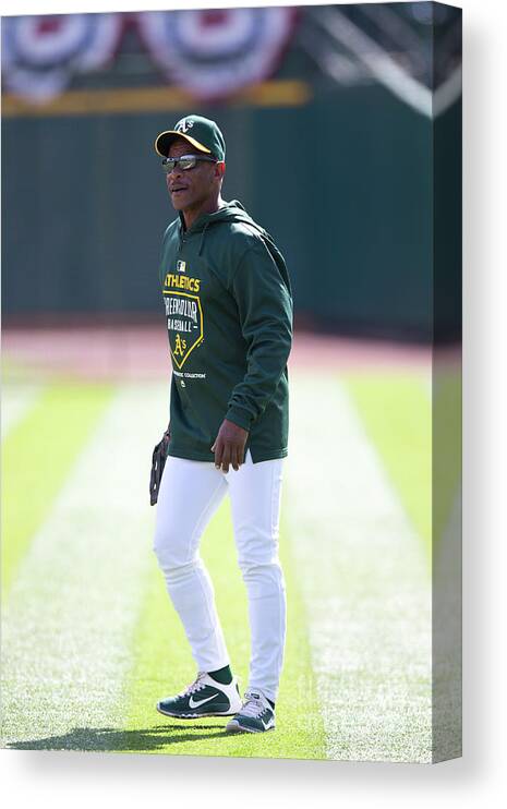 People Canvas Print featuring the photograph Rickey Henderson by Jason O. Watson