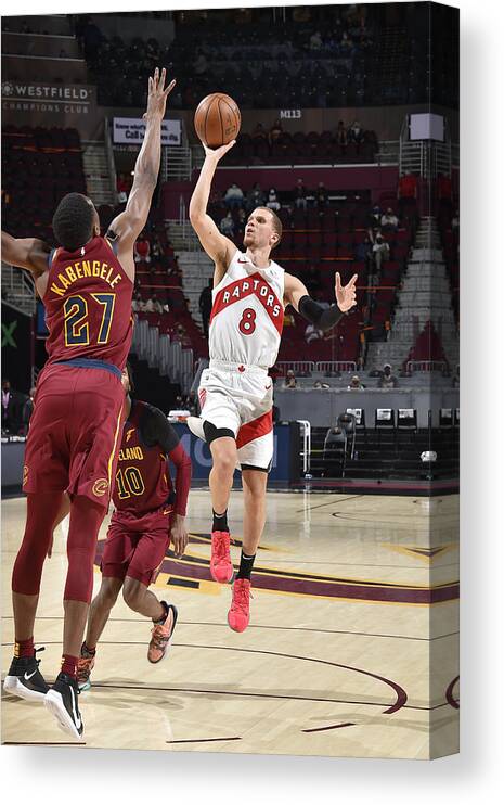 Nba Pro Basketball Canvas Print featuring the photograph Toronto Raptors v Cleveland Cavaliers by David Liam Kyle