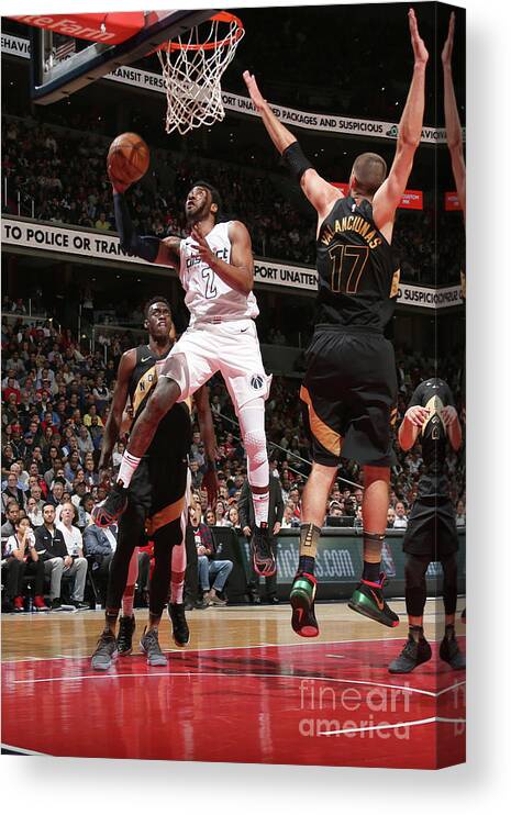 Playoffs Canvas Print featuring the photograph John Wall by Ned Dishman