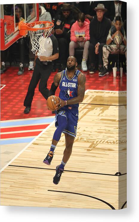 Nba Pro Basketball Canvas Print featuring the photograph Lebron James by Joe Murphy