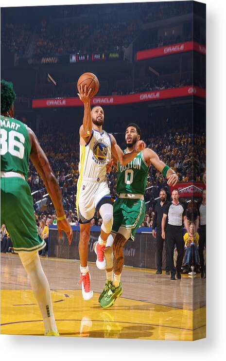 Playoffs Canvas Print featuring the photograph Stephen Curry by Nathaniel S. Butler