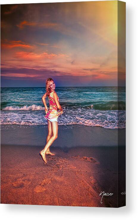 Collector Gallery Canvas Print featuring the photograph 4134 Suzy Mae Love Affair Delray Beach IVCXXXIV by Amyn Nasser
