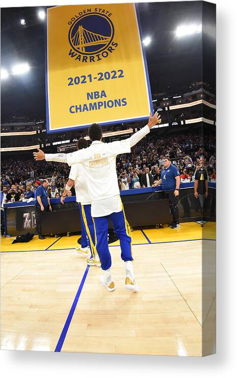 Stephen Curry Canvas Print featuring the photograph Stephen Curry by Andrew D. Bernstein