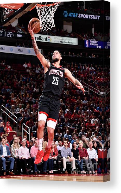 Austin Rivers Canvas Print featuring the photograph Austin Rivers by Bill Baptist