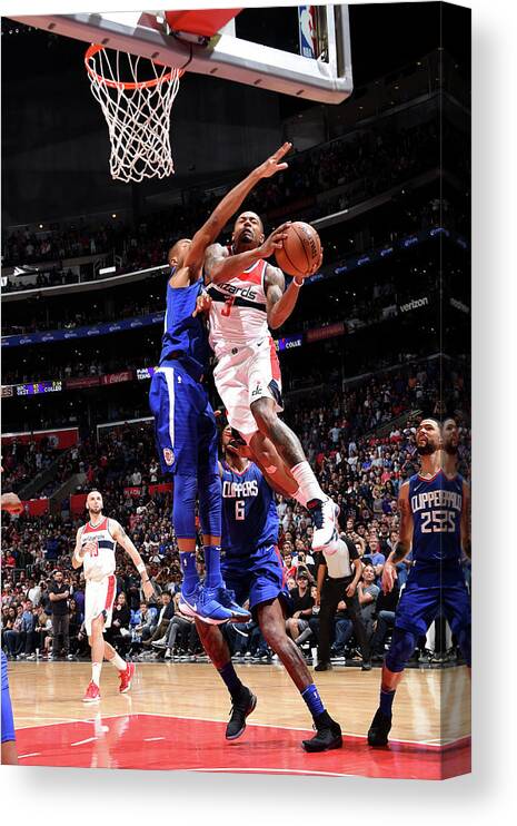 Bradley Beal Canvas Print featuring the photograph Bradley Beal #5 by Andrew D. Bernstein