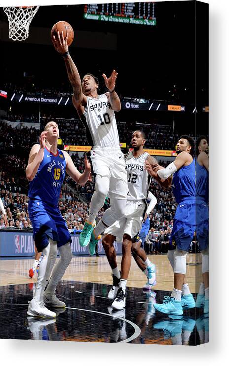 Demar Derozan Canvas Print featuring the photograph Demar Derozan #5 by Mark Sobhani