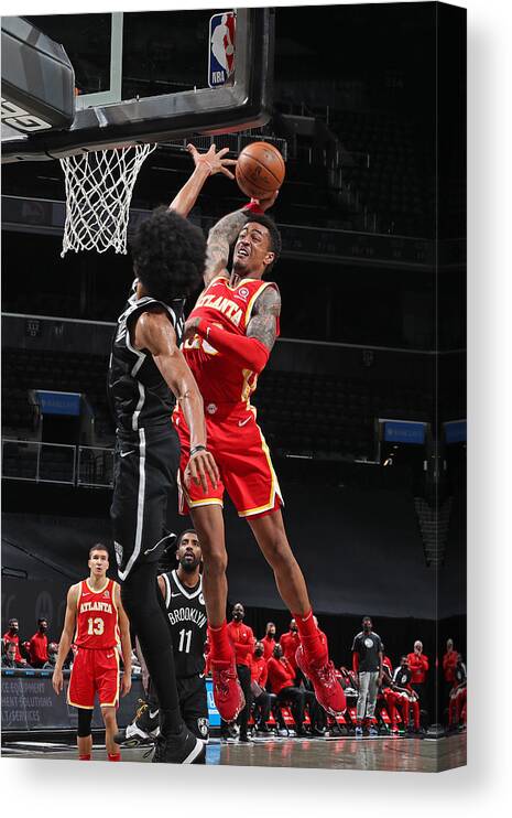 Nba Pro Basketball Canvas Print featuring the photograph John Collins by Nathaniel S. Butler