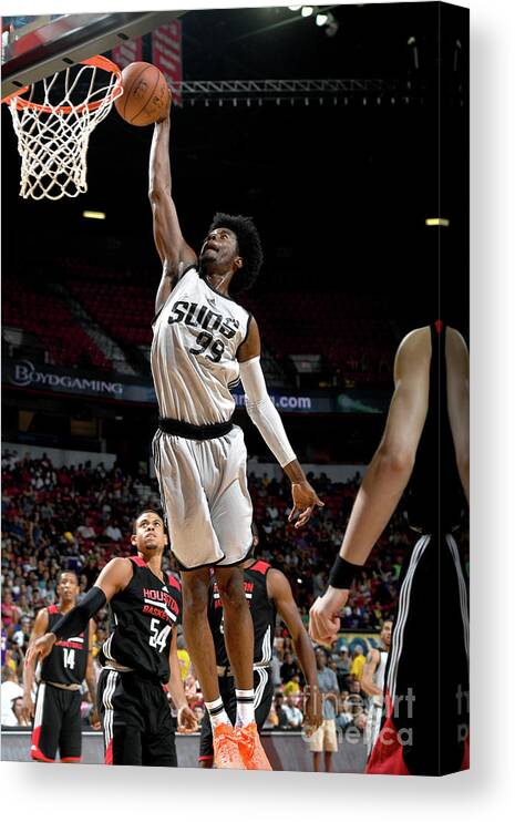 Nba Pro Basketball Canvas Print featuring the photograph Josh Jackson by Garrett Ellwood