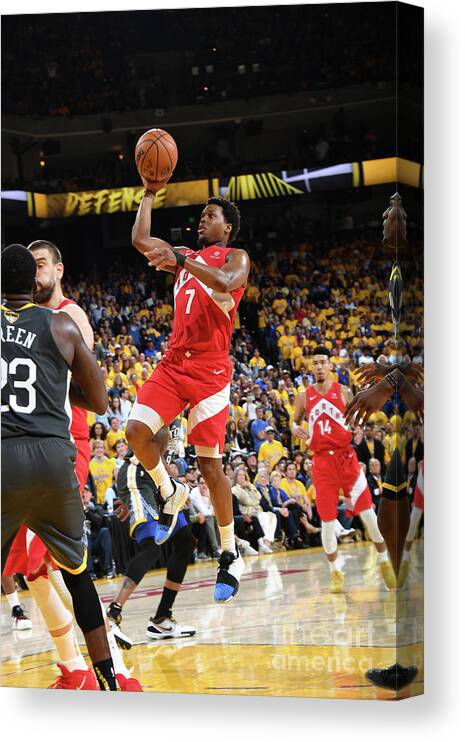 Kyle Lowry Canvas Print featuring the photograph Kyle Lowry by Andrew D. Bernstein