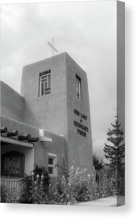 Taos Canvas Print featuring the photograph Our Lady of Guadalupe Catholic Church #5 by Elijah Rael