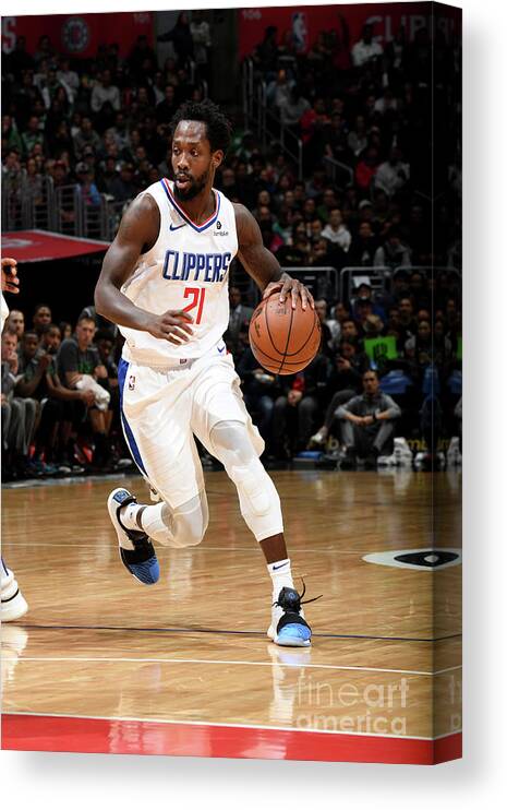 Patrick Beverley Canvas Print featuring the photograph Patrick Beverley by Andrew D. Bernstein