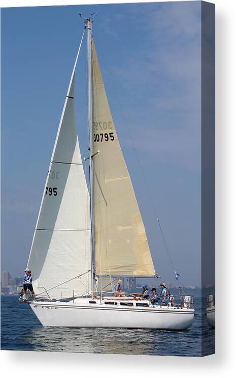  Canvas Print featuring the photograph The race #55 by Jean Wolfrum
