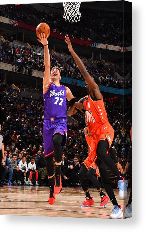 Nba Pro Basketball Canvas Print featuring the photograph 2020 NBA All-Star - Rising Stars Game by Jesse D. Garrabrant