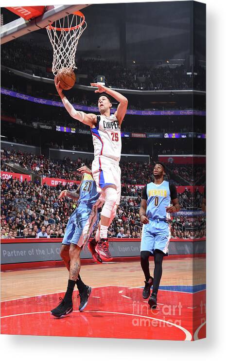 Nba Pro Basketball Canvas Print featuring the photograph Austin Rivers by Andrew D. Bernstein