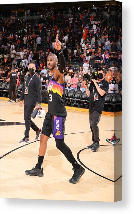 Playoffs Canvas Print featuring the photograph Chris Paul by Nathaniel S. Butler