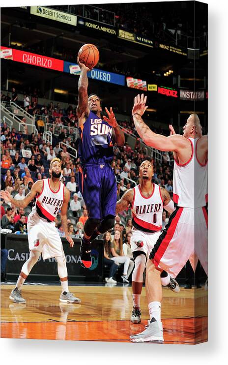 Nba Pro Basketball Canvas Print featuring the photograph Eric Bledsoe by Barry Gossage