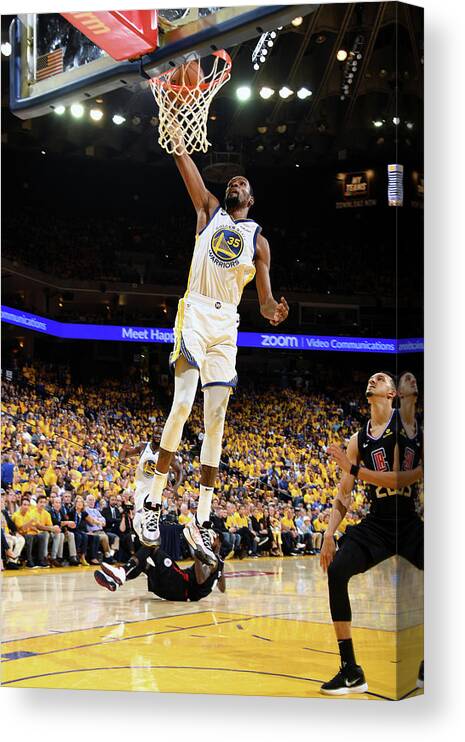 Playoffs Canvas Print featuring the photograph Kevin Durant by Andrew D. Bernstein