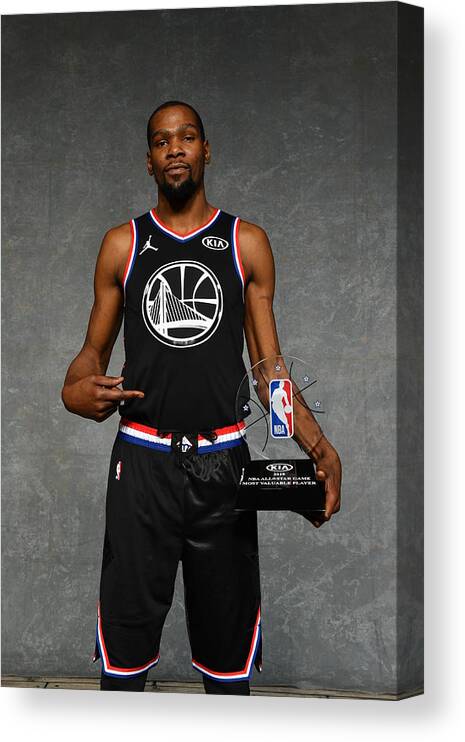 Kevin Durant Canvas Print featuring the photograph Kevin Durant #6 by Jesse D. Garrabrant