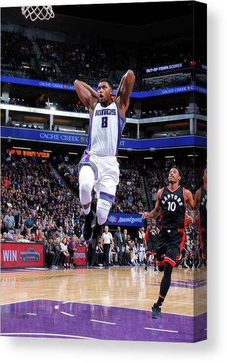 Rudy Gay Canvas Print featuring the photograph Rudy Gay by Rocky Widner