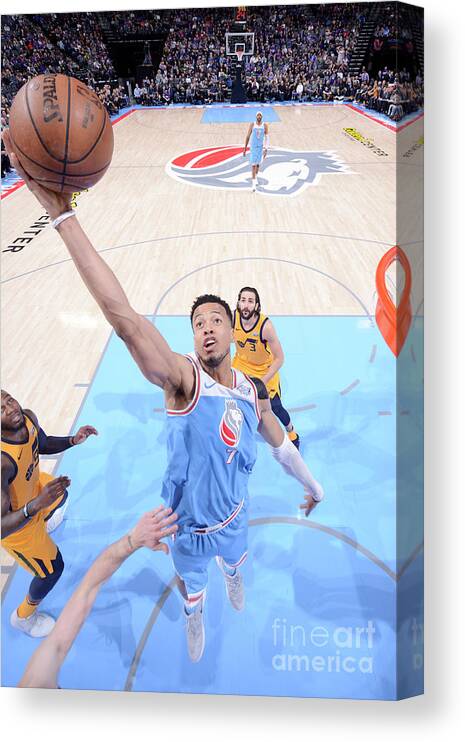 Nba Pro Basketball Canvas Print featuring the photograph Skal Labissiere by Rocky Widner