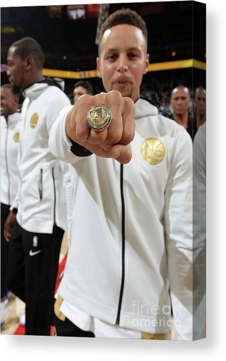Nba Pro Basketball Canvas Print featuring the photograph Stephen Curry by Andrew D. Bernstein
