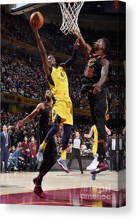 Victor Oladipo Canvas Print featuring the photograph Victor Oladipo by David Liam Kyle