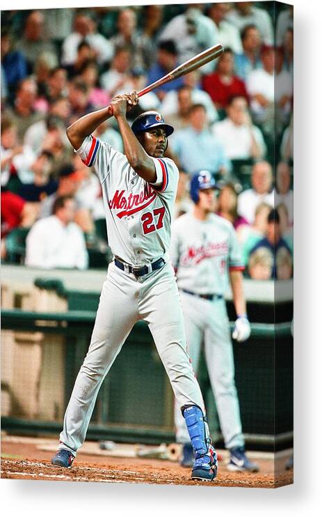 Minute Maid Park Canvas Print featuring the photograph Vladimir Guerrero by The Sporting News